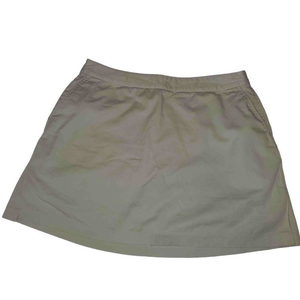 Adidas Khaki stretch athletic skort 10